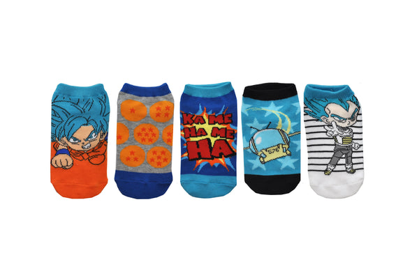 Dragon Ball Super Kids 5 Pair Pack Lowcut Socks