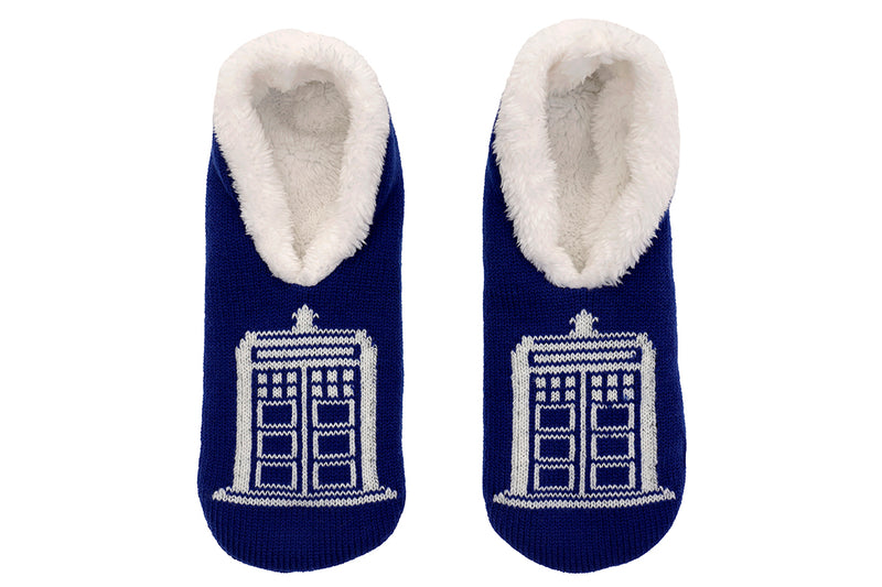 Doctor Who Tardis Slip-On Socks