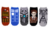 Doctor Who 10th Doctor 5 Pair Pack Lowcut Socks