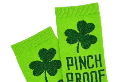 Everything Legwear St. Patrick's Day Ladies Pinch Proof Shamrock Crew Sock