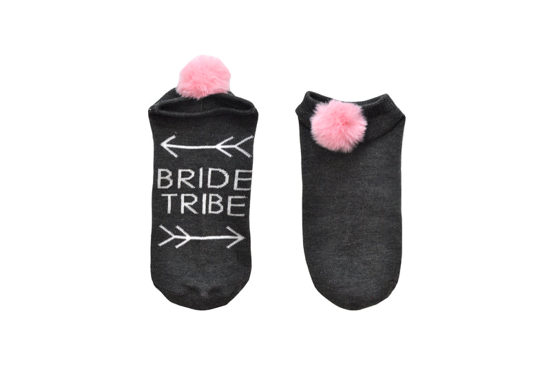 Sock House Co. Bride Tribe Pom Pom Lowcut Sock