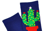 Christmas Ladies Cactus Crew Sock