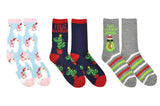 Everything Legwear Christmas 3 Pair Pack Crew Socks