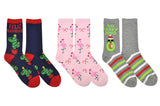 Everything Legwear Christmas 3 Pair Pack Crew Socks