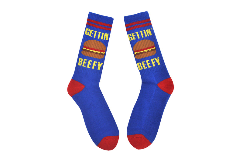 Sock House Co Men's Gettin" Beefy Athletic Crew Sock