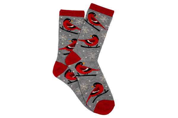 Everything Legwear Christmas Cardinal Crew Socks