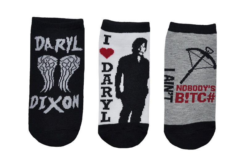 The Walking Dead Daryl Dixon 3 Pair Pack Lowcut Socks