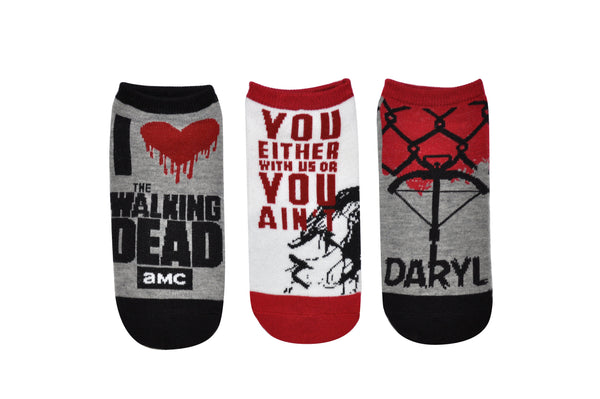  Everything Legwear The Walking Dead Socks (5 Pair) - (1 Size)  The Walking Dead Merchandise Low Cut Socks Women & Men's : Clothing, Shoes  & Jewelry