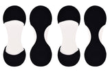 InvisaSock Closed Toe 2 Pair Pack Socks - Black
