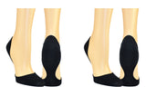 InvisaSock Closed Toe 2 Pair Pack Socks - Black