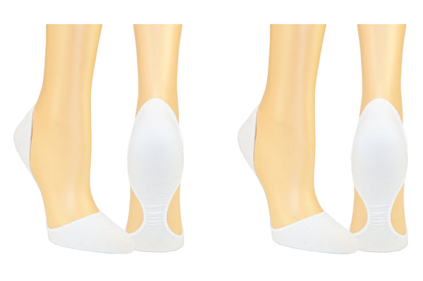 InvisaSock Closed Toe Socks in White - 2-Pack – Everything Legwear