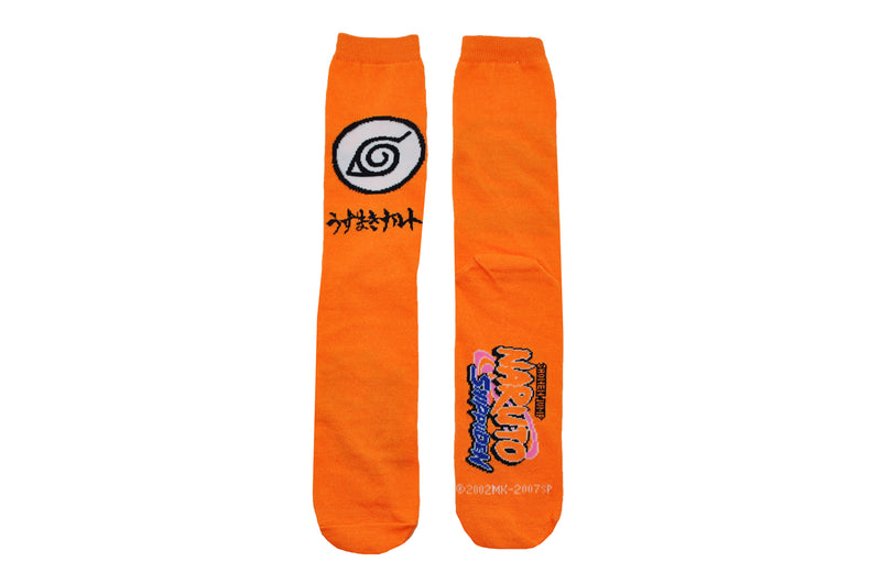 Naruto Shippuden Socks Leaf 2 Pair Pack of Crew Socks