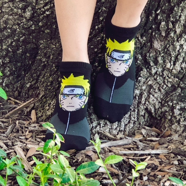Naruto Shippuden Symbols 5 Pair Pack Low Cut Socks