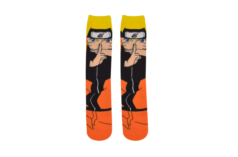 Naruto Shippuden Shadow Clone Jutsu Crew Socks