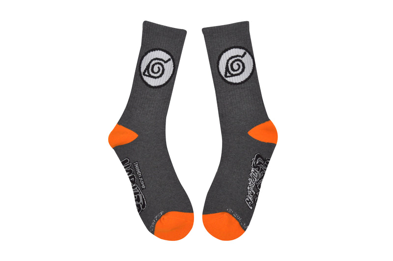 Naruto Shippuden Leaf Symbol Athletic Crew Socks