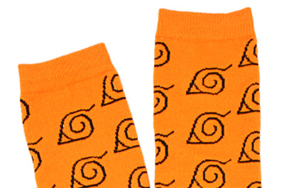 Naruto Shippuden Hidden Leaf Print Knee High Sock