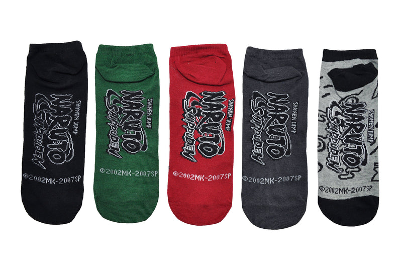 Naruto Shippuden Chibi 5 Pair Pack of Lowcut Socks