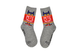 Pete the Cat Kids Banner Crew Socks