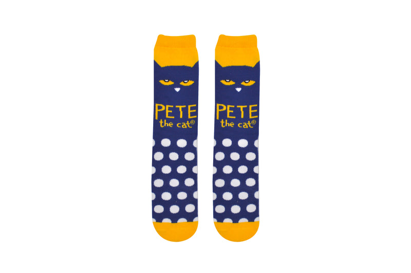 Pete the Cat Adult Polka Dot Crew Socks