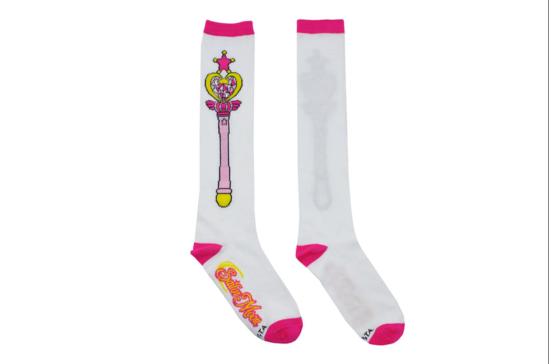 Pink Moon Wand Knee High Socks