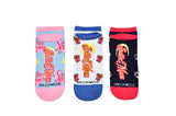 Sailor Moon 3 Pair Pack Lowcut Socks Red Bows Astronomical Symbols