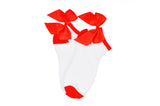 Red Sock House Co Ladies Lowcut Bows 