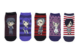Tokyo Ghoul Kaneki Rize Roma Take Touka 5 Pair Pack Lowcut Socks 